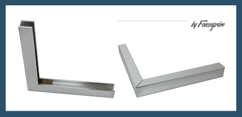 PureConnect - Profil U avec gorge pour verre fixe dans les douches et  l'intrieur